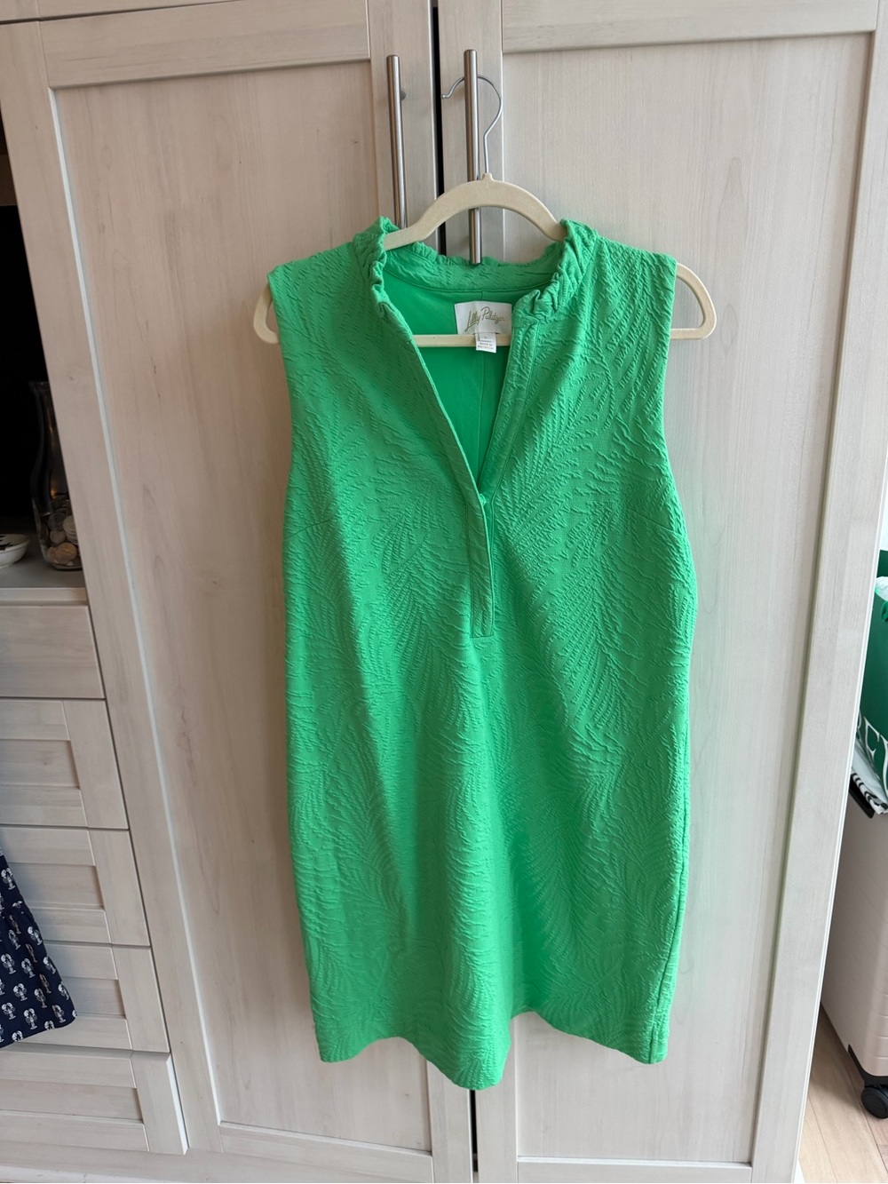 Lilly Pulitzer Bright Green Sleeveless Shift Dress
